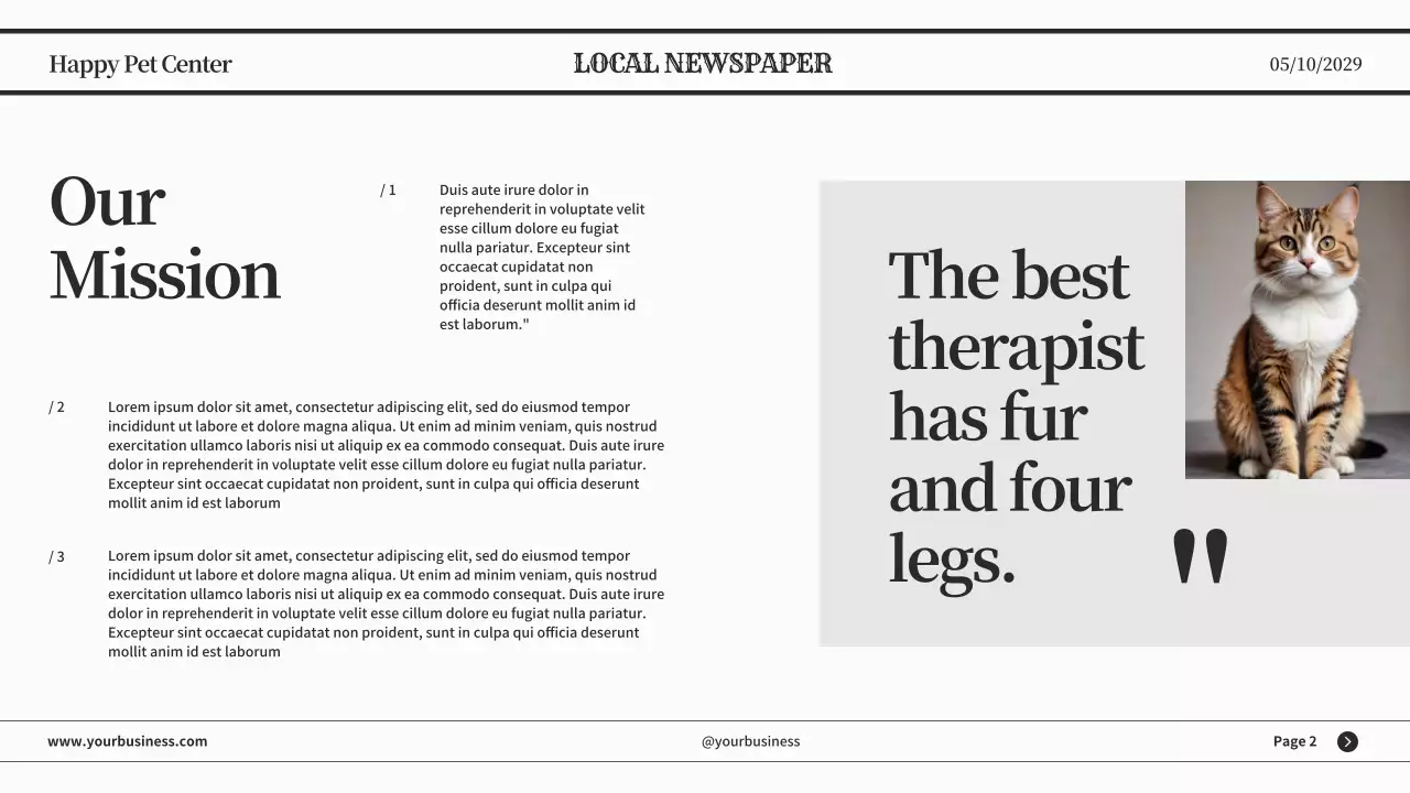 Black Classic Pet News Announcement Presentation