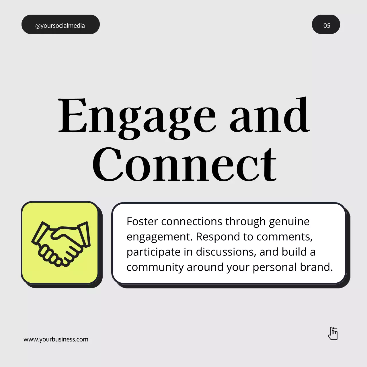 Yellow Professional Branding Guide Social Media Post