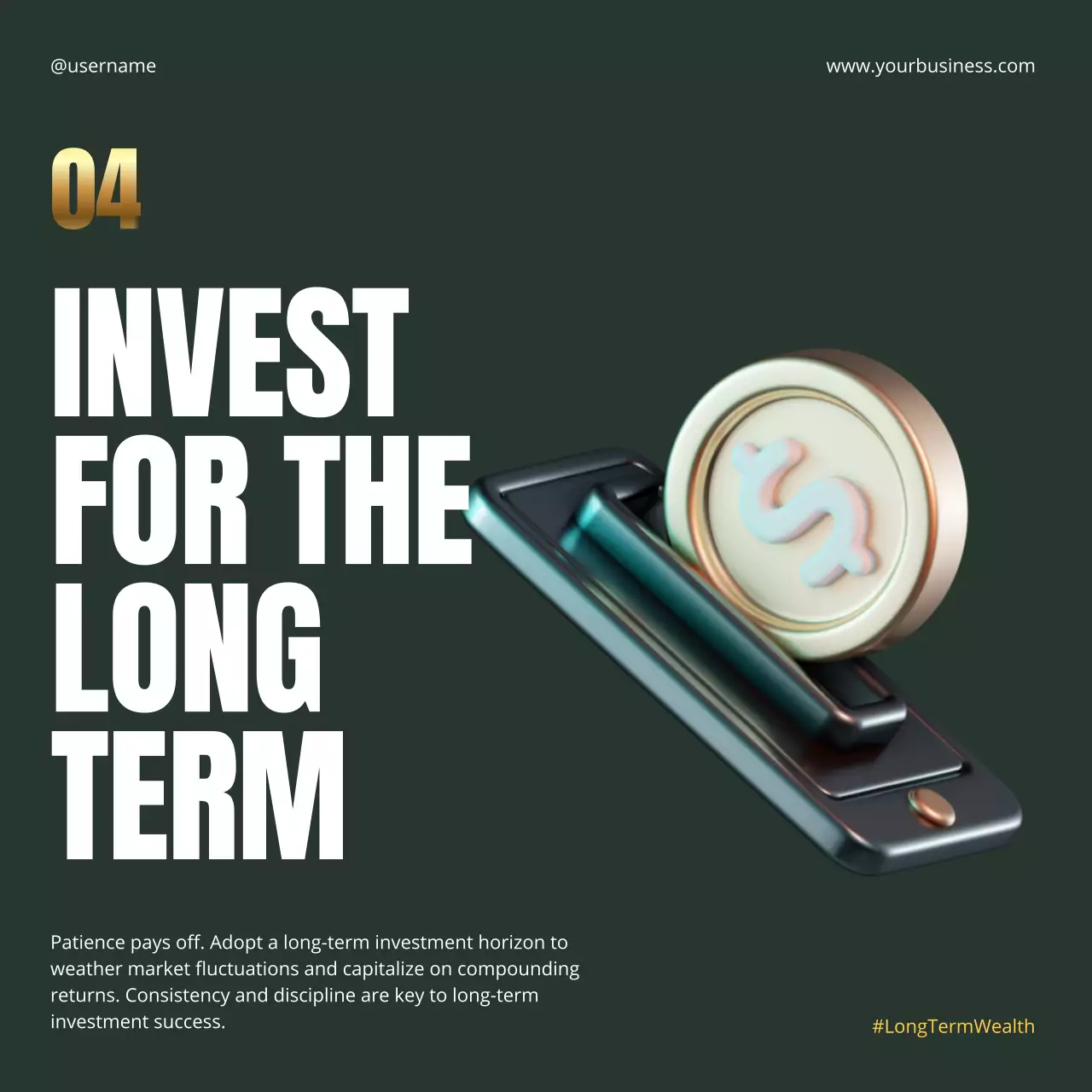 Green Modern Finance Promotion Social Media Post