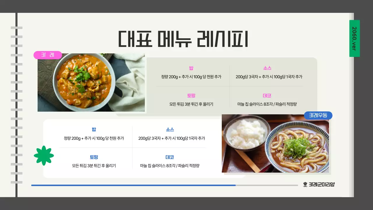 회색의 키치한 신입 아르바이트 근무 매뉴얼 안내서