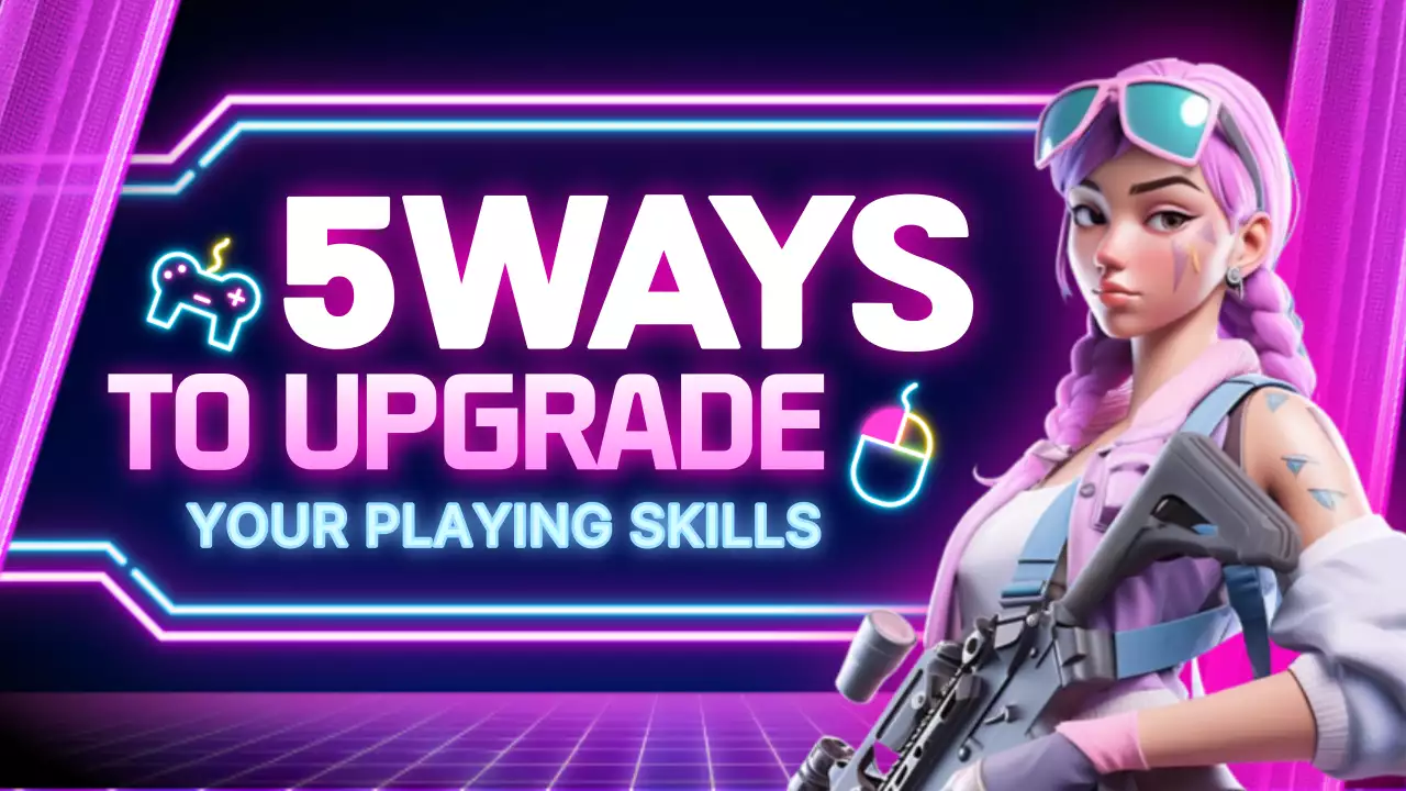 Neon Trendy Gaming Guide YouTube Thumbnail