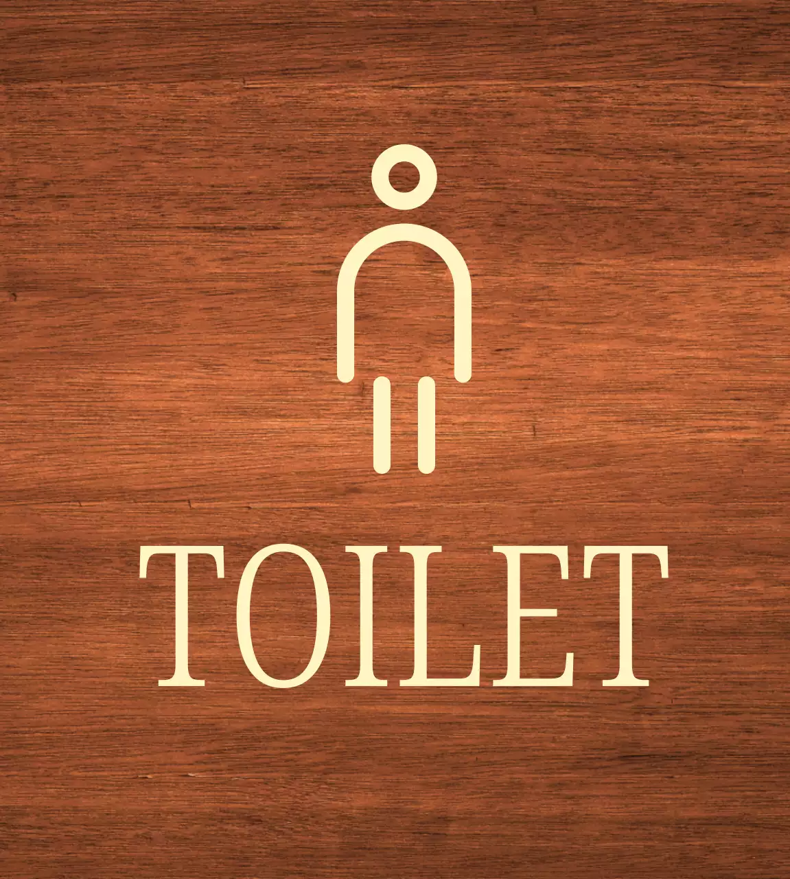 베이지색 남자 아이콘 화장실 위치 안내