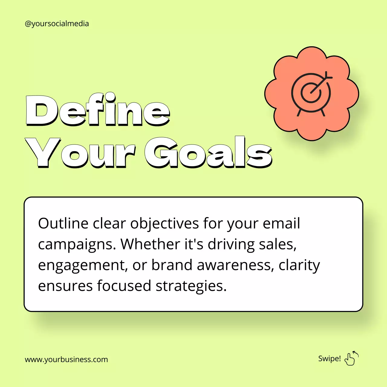 Coral Trendy Marketing Guide Social Media Post