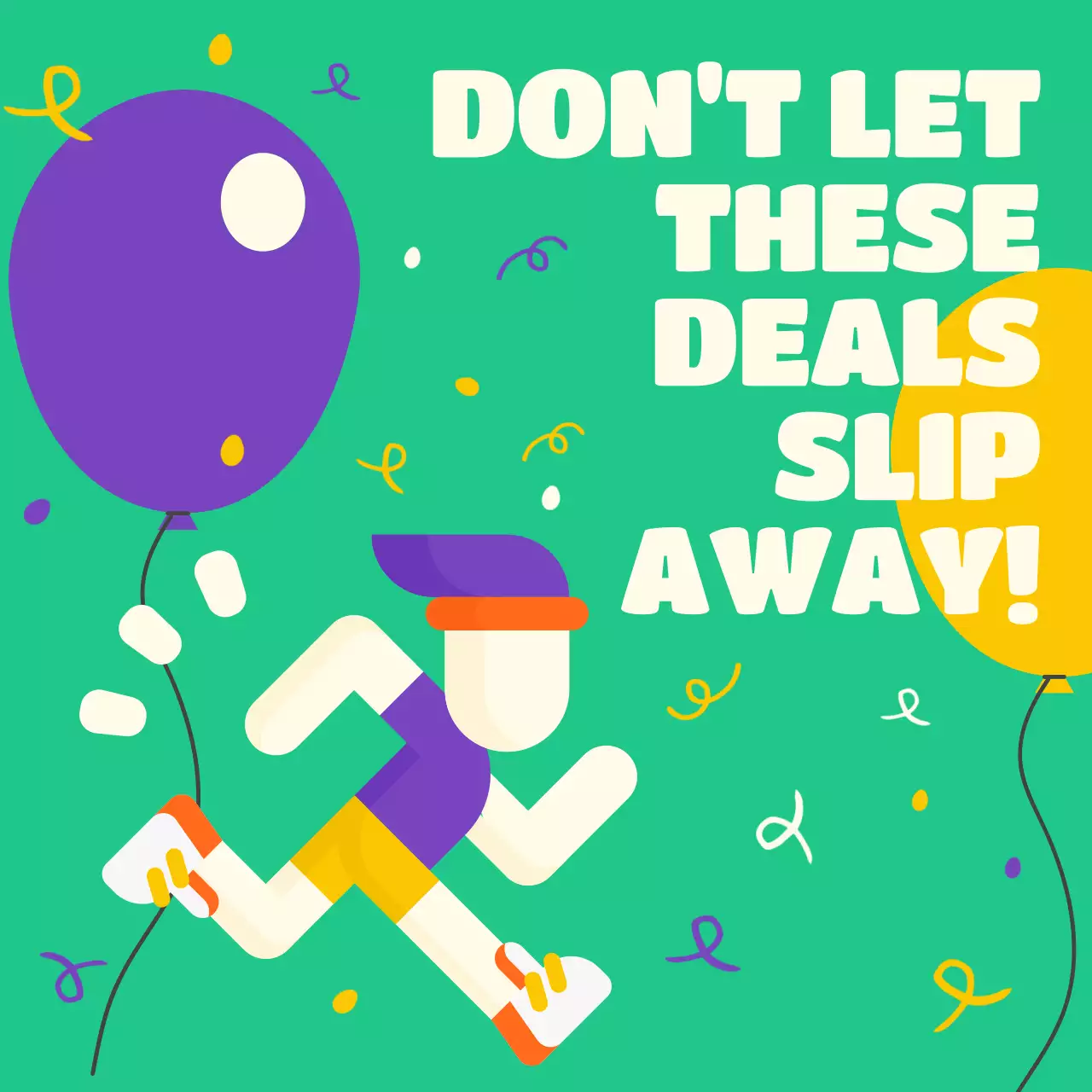 Colorful Trendy Sale Promotion Social Media Post