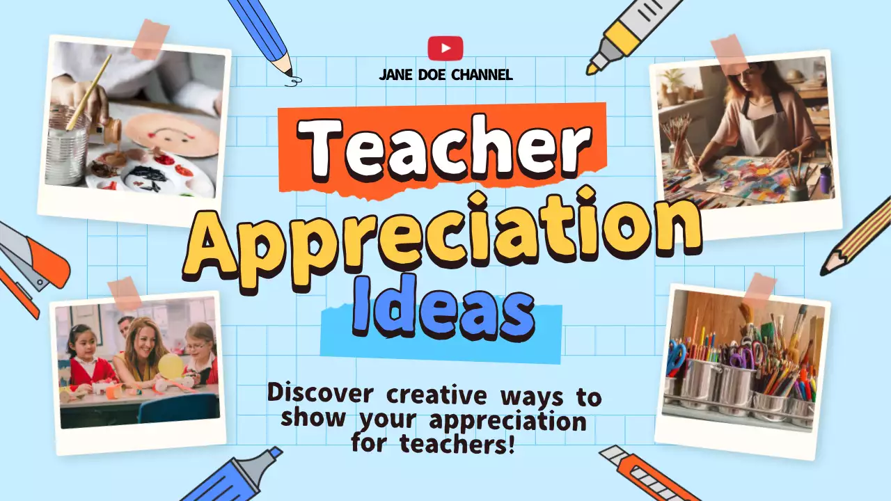 Blue Creative Teacher Guide YouTube Thumbnail