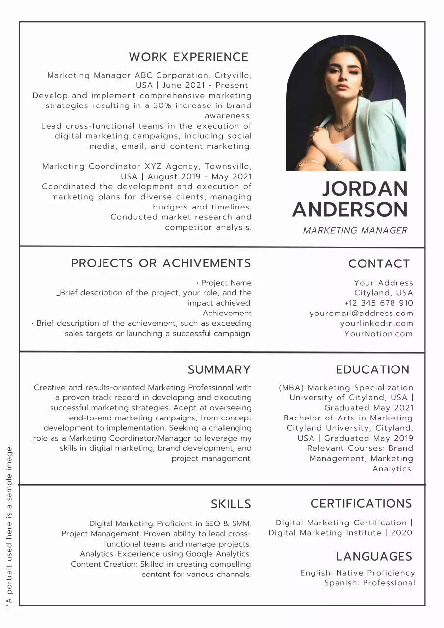 White Professional Resume Document