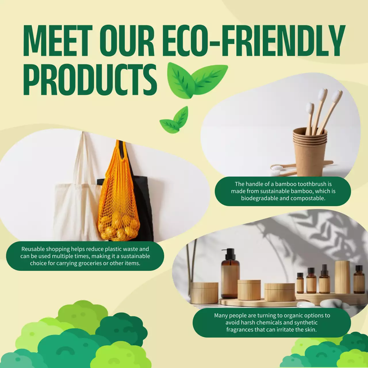 Green Minimal Earth Day Announcement Social Media Post