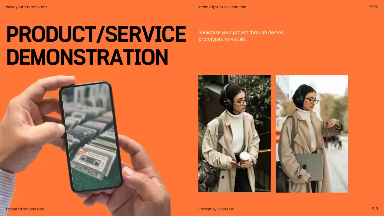 Orange Modern Business Pitch Presentation