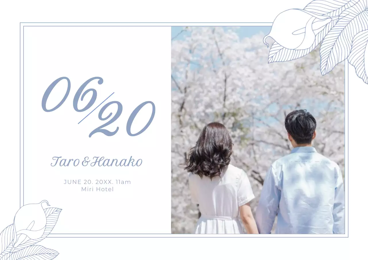 白 シンプル 結婚式 招待状 ポスター