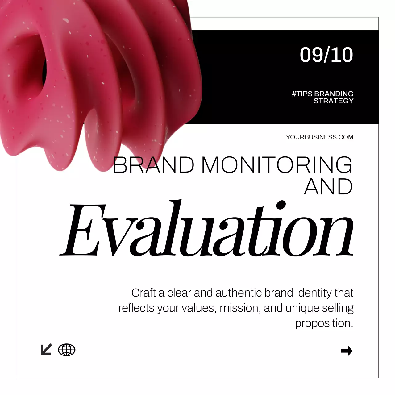 Red Modern Branding Promotion Social Media Post