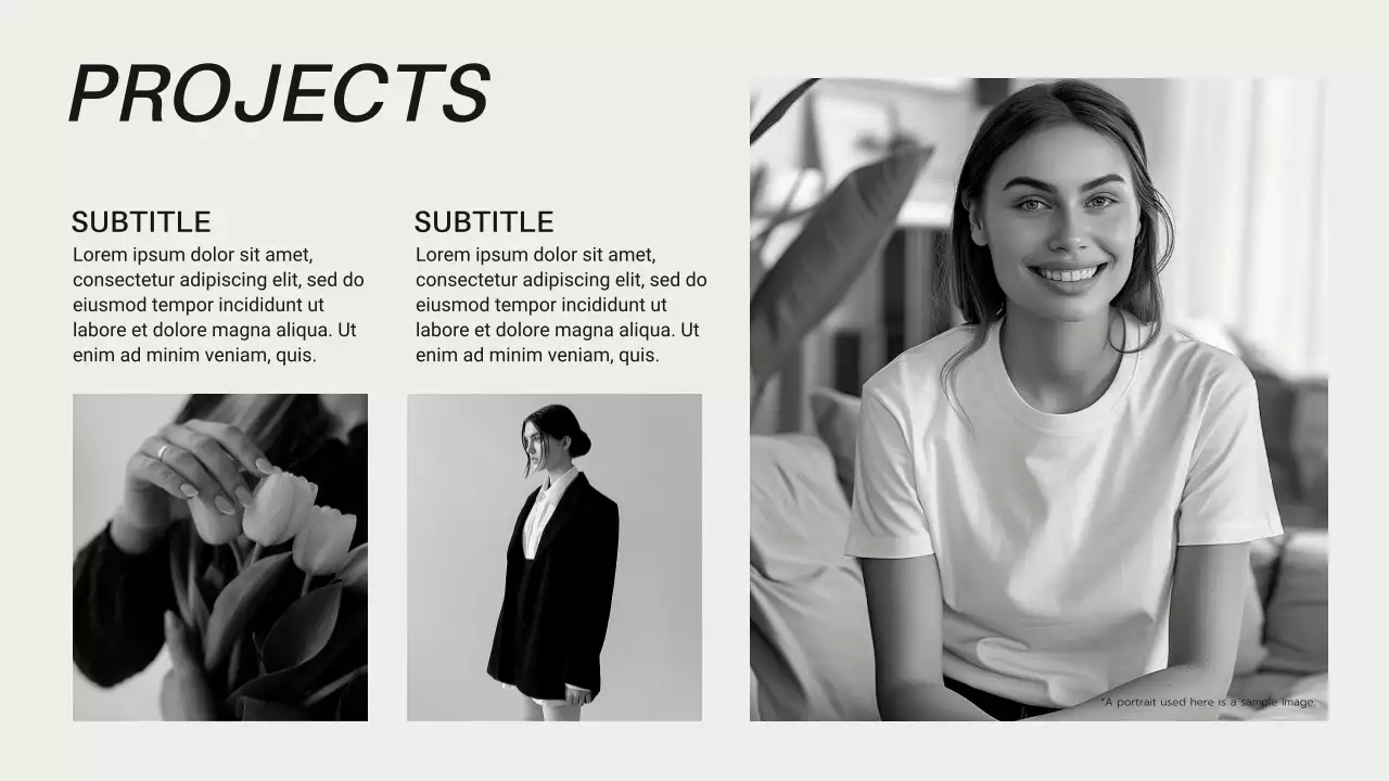 블랙 앤 화이트 모던 패션 브랜드 가이드 소개