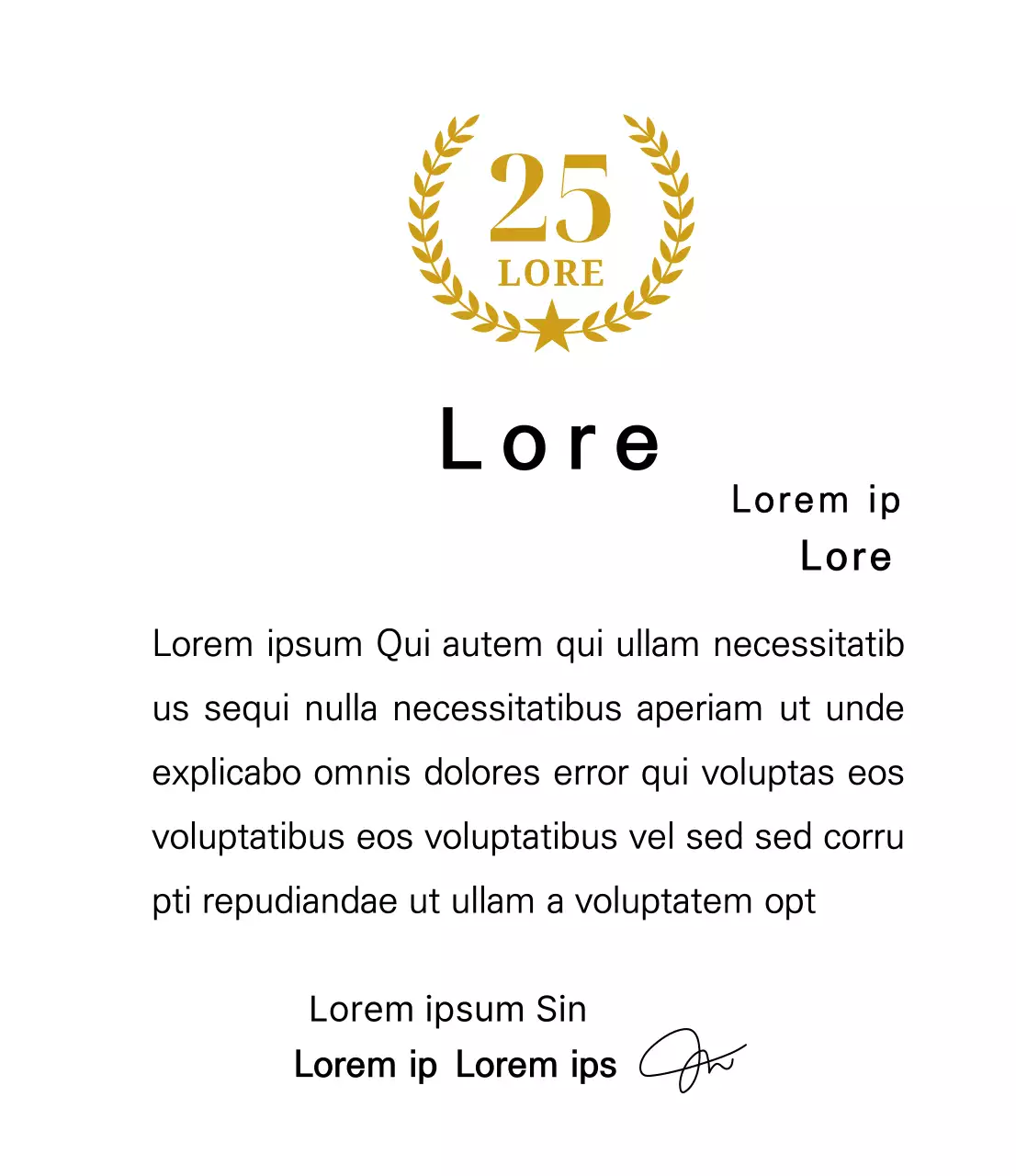 Plaque de longévité avec lauriers et étoiles en or