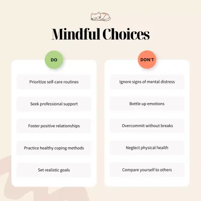 Beige Minimal Mental Health Guide Social Media Post