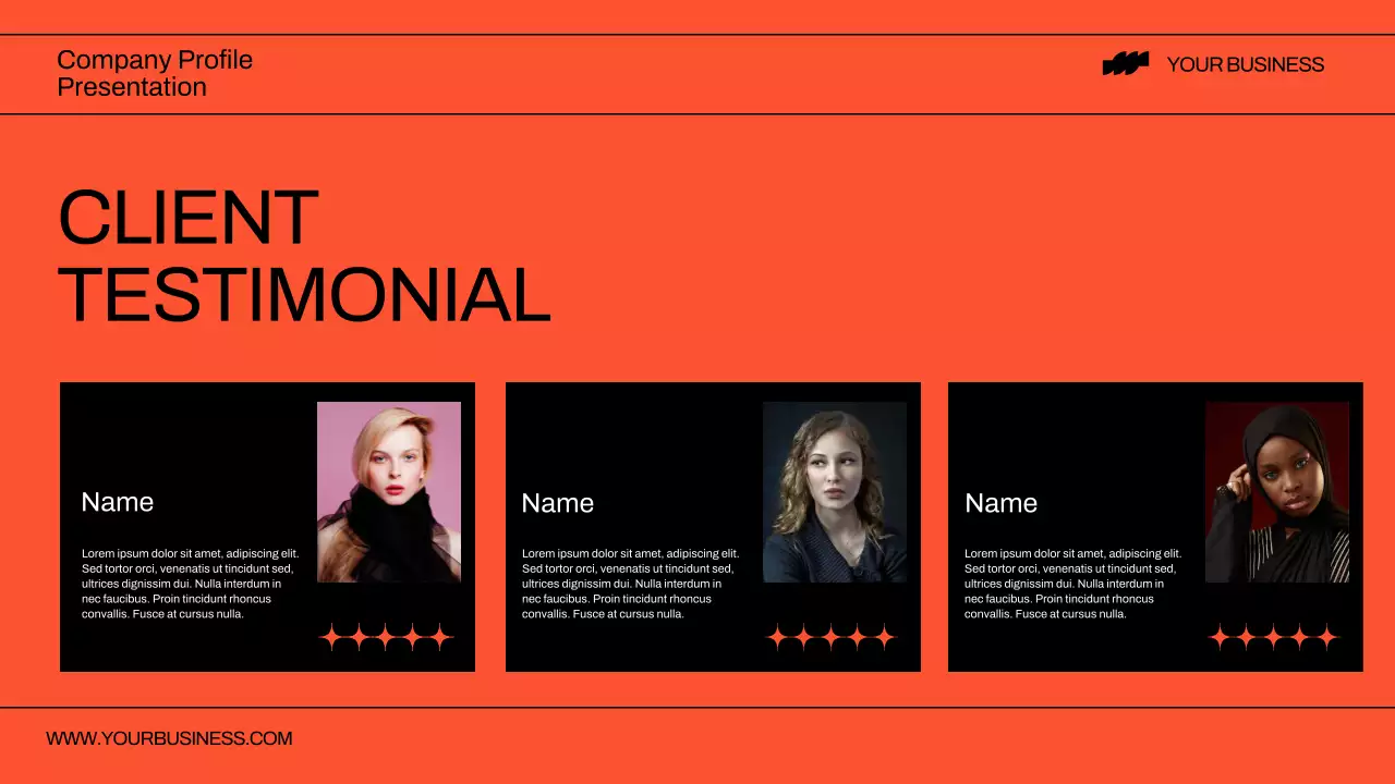 Orange Modern Business Presentation