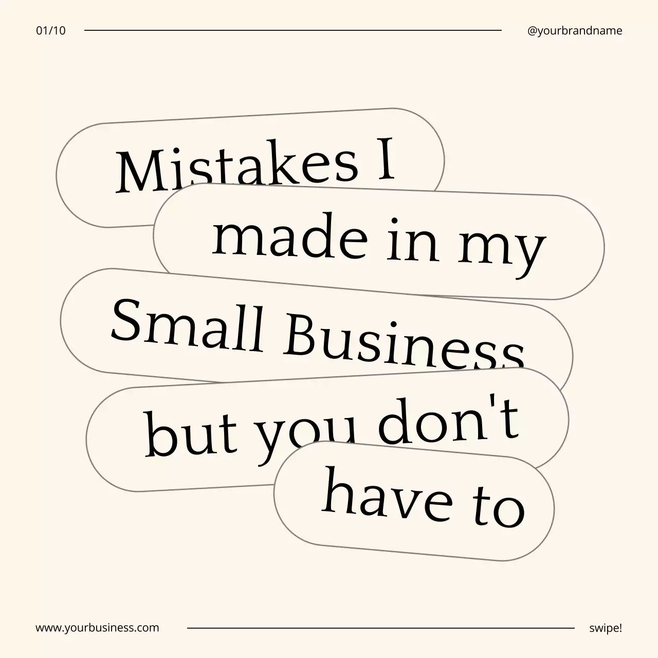 Beige Minimal Business Guide Social Media Post