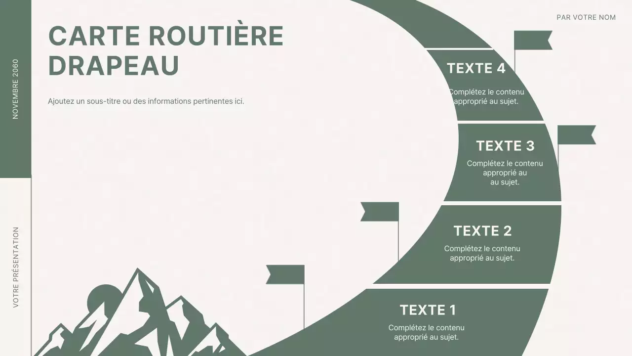 Proposition de buts et d'objectifs minimale verte et blanche