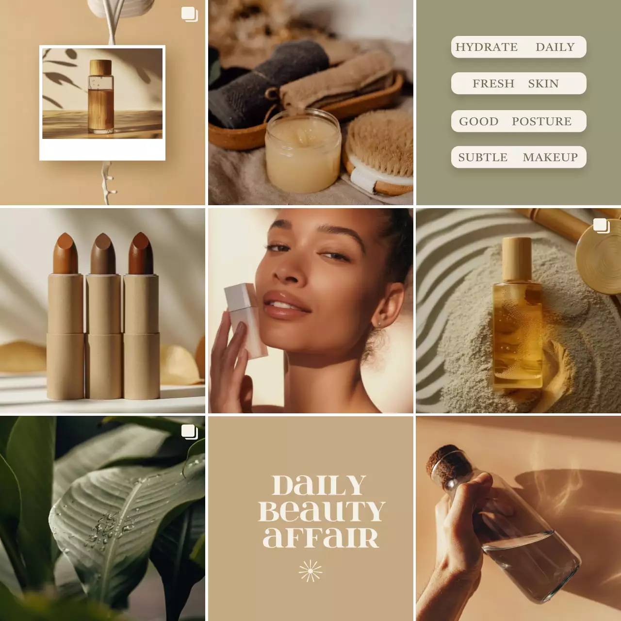 Beige Aesthetic Beauty Promotion Social Media Post