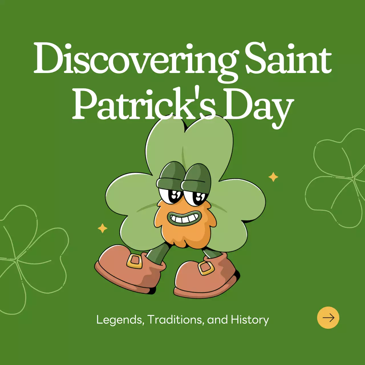 Green Traditional Saint Patrick's Day Guide Social Media Post