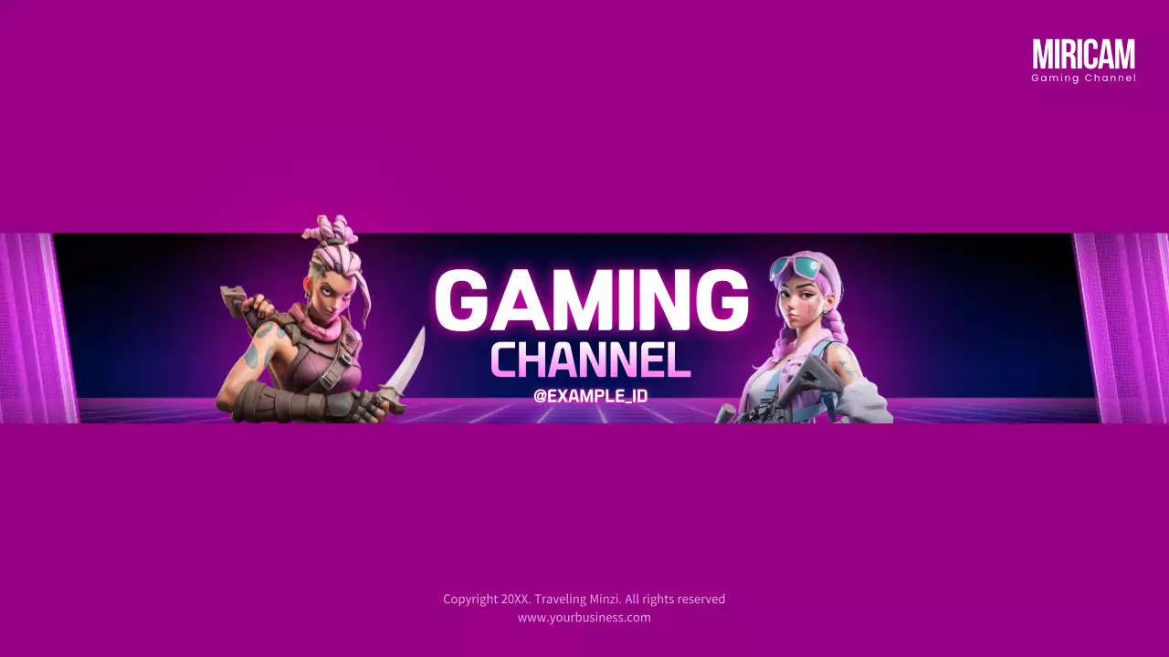 Purple Trendy Gaming Advertisement YouTube Thumbnail