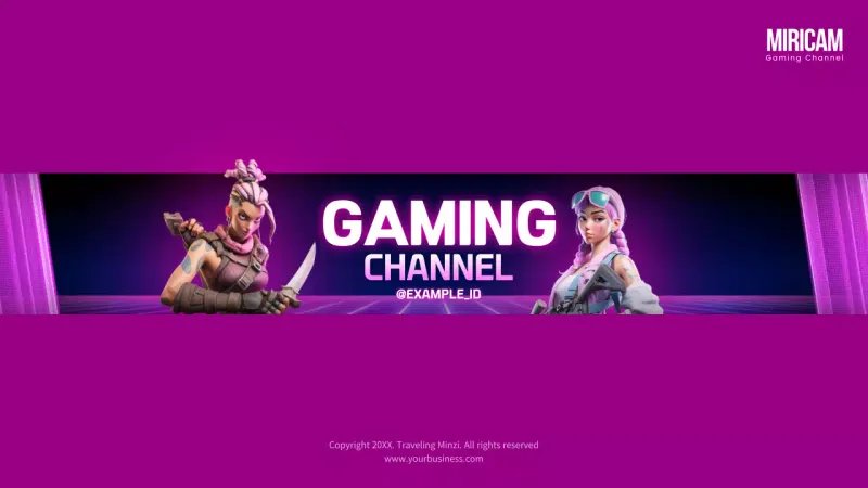 Purple Trendy Gaming Advertisement YouTube Thumbnail