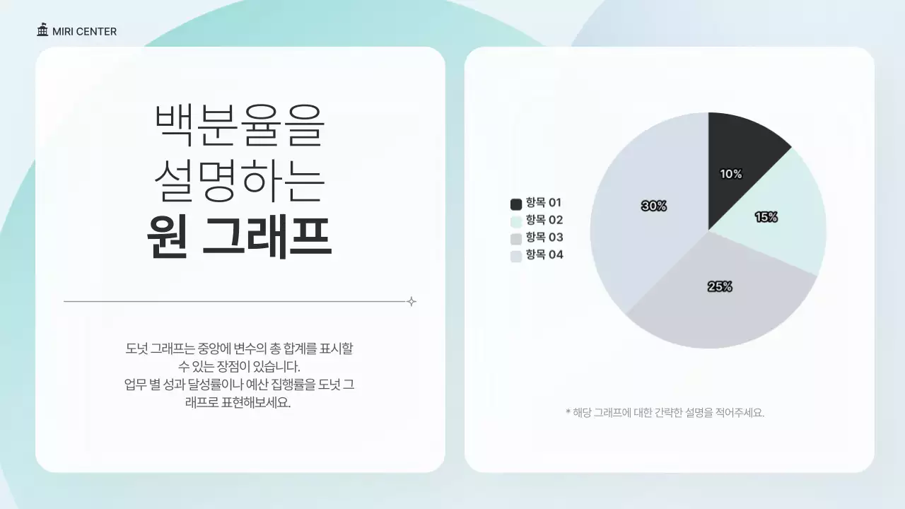 초록색과 파랑의 심플한 NGO단체 발표자료