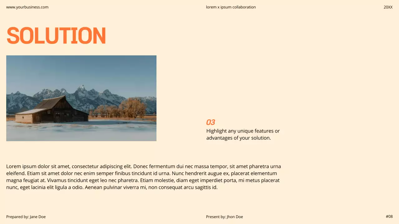 Orange Modern Business Pitch Presentation