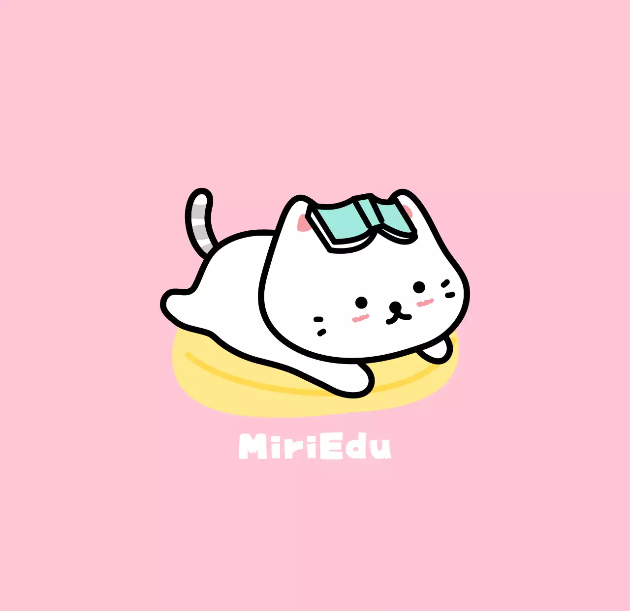 귀여운 일러스트의 교육 학원 홍보용