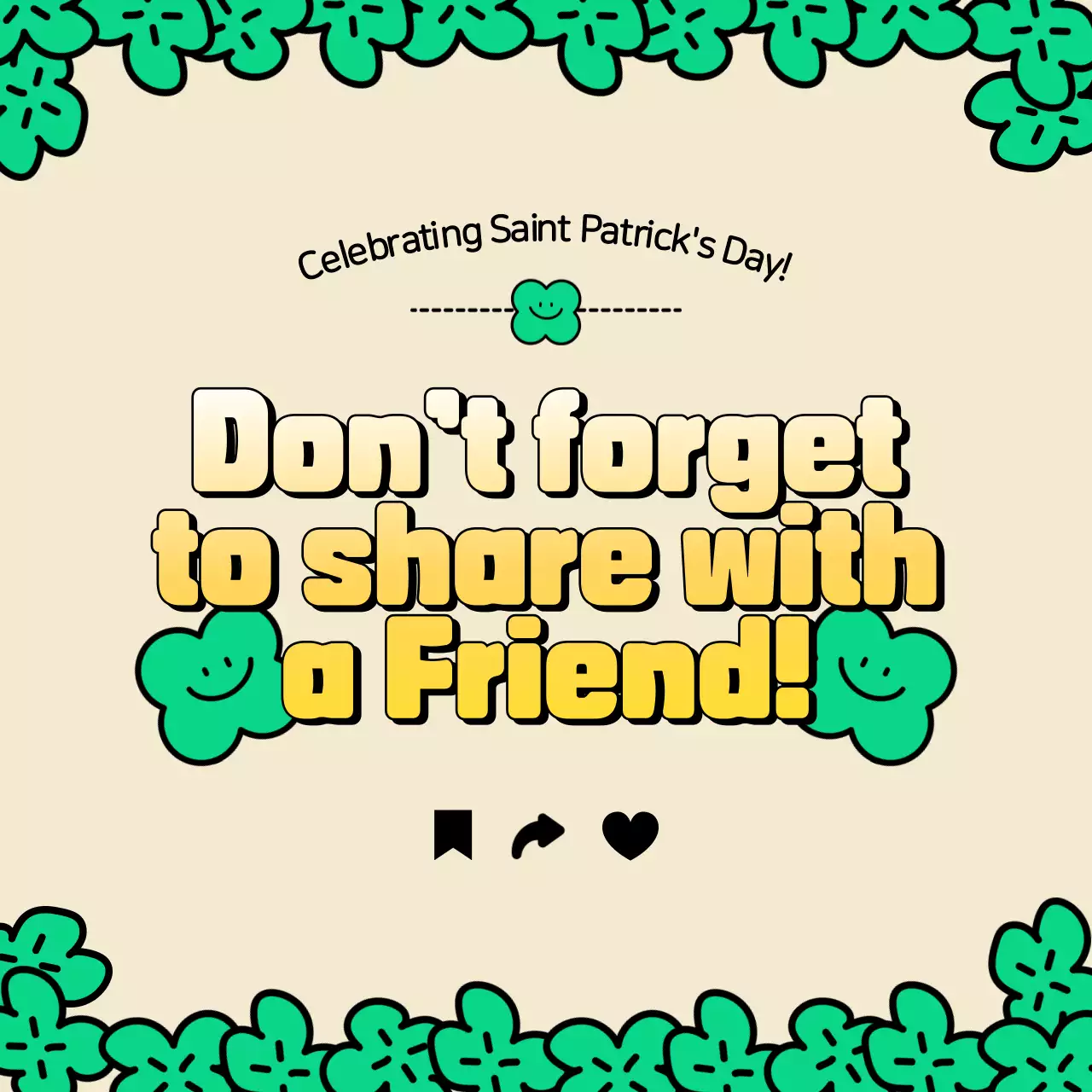 Green Retro Holiday Guide Social Media Post