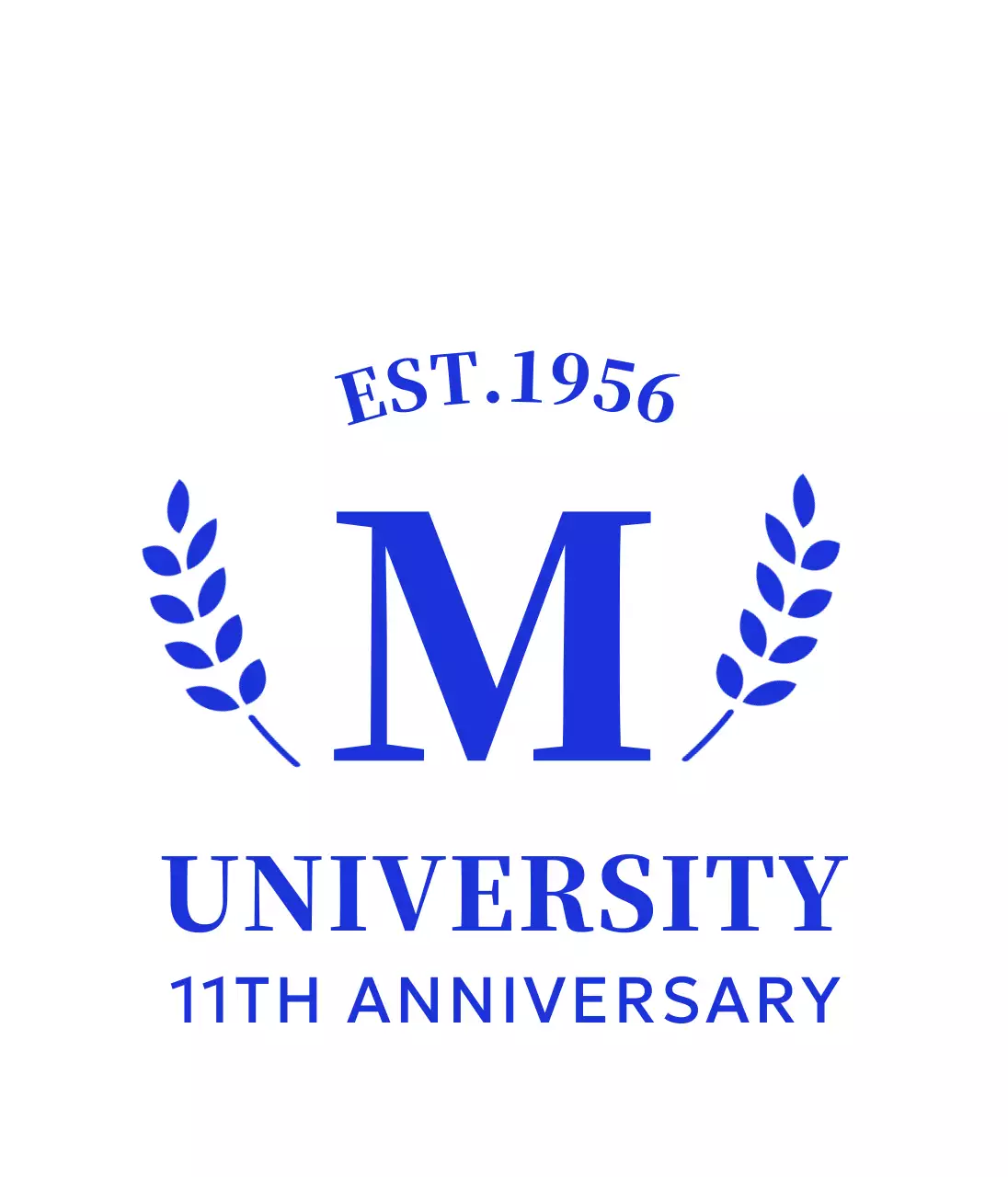 월계수 로고가 있는 심플한 컨셉의 대학교 기념품