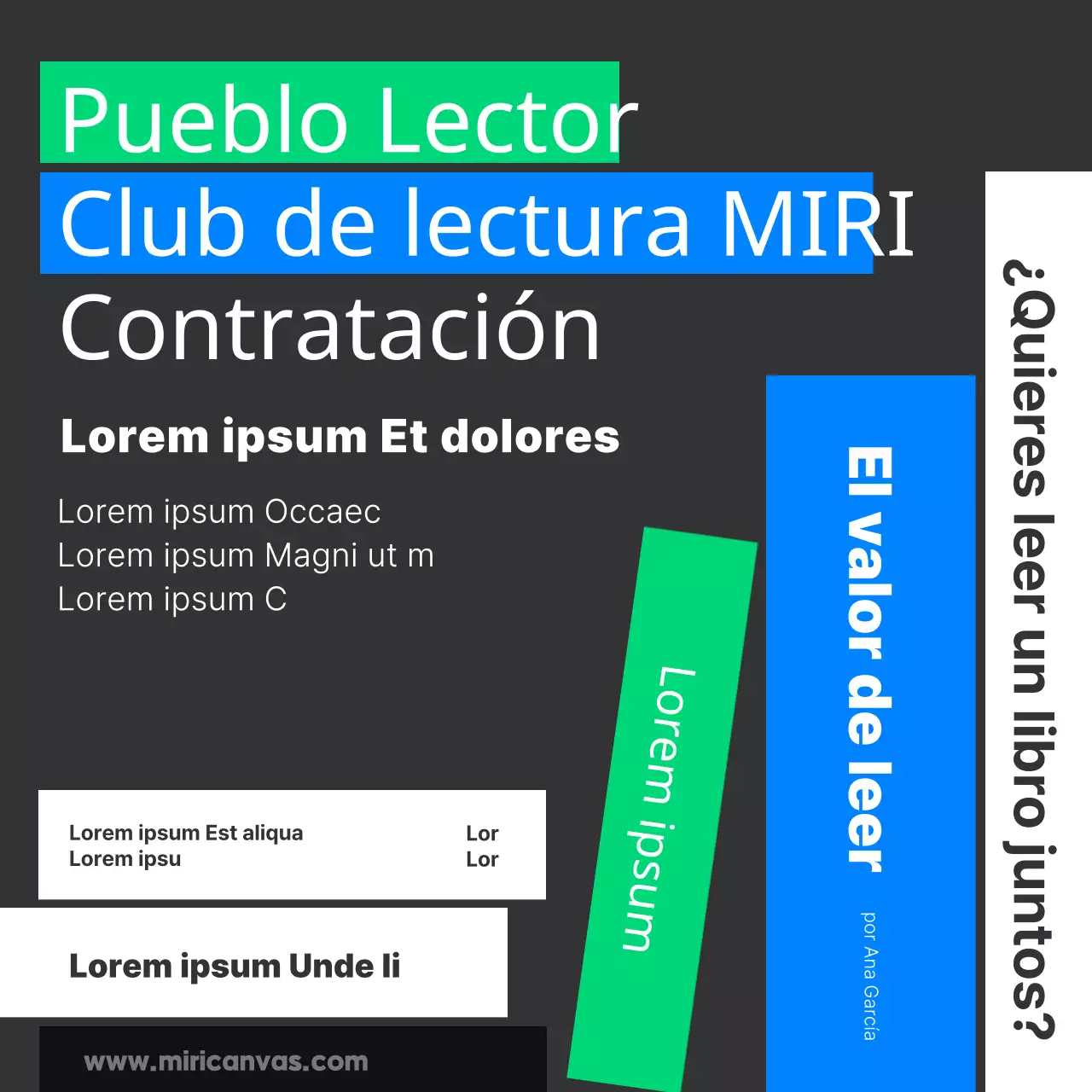 Promover la tendencia azul y verde de captación de socios para los clubes de lectura