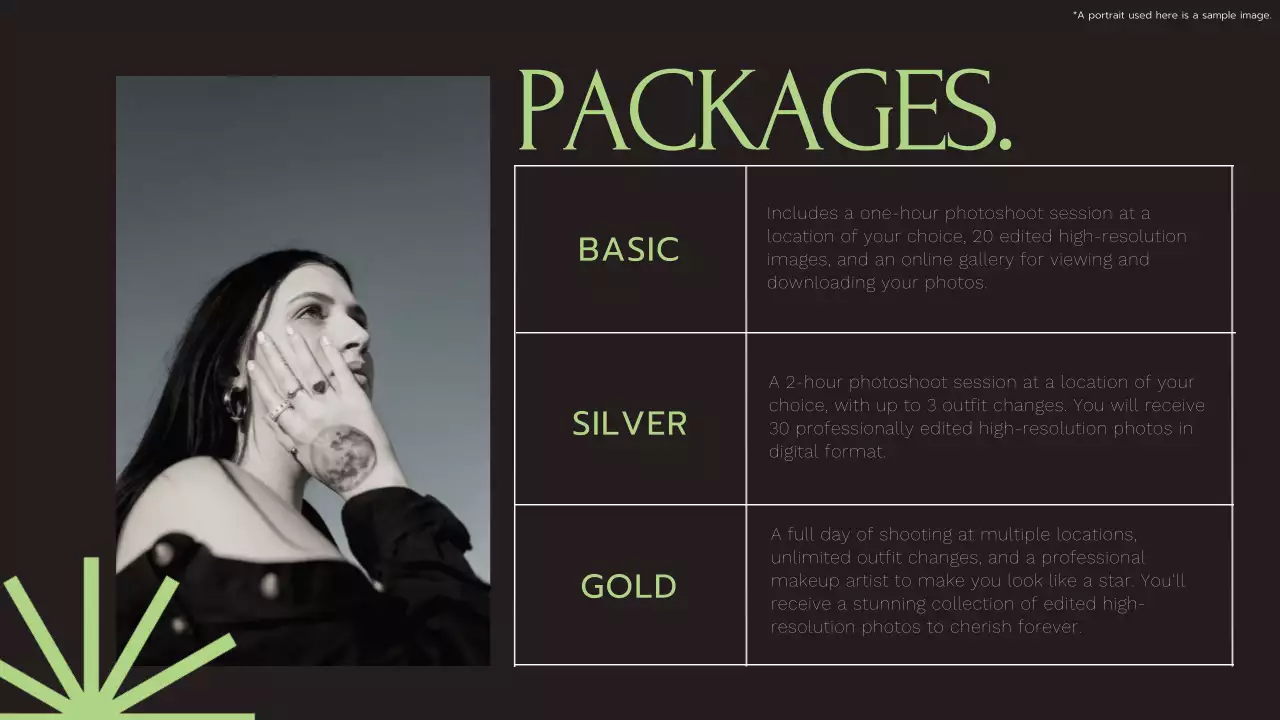 Black Elegant Photography Promotion Presentation