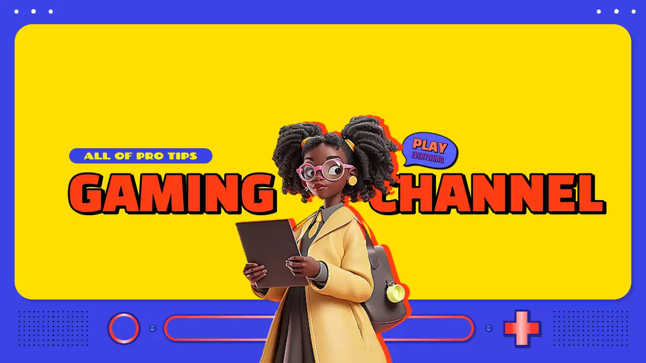 Yellow Trendy Gaming Promotion YouTube Thumbnail