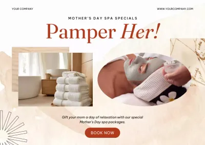 Beige Elegant Spa Promotion Poster