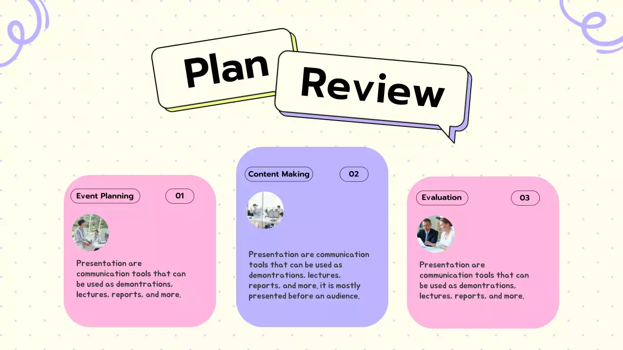 퍼플 플레이풀 마케팅 프리젠테이션