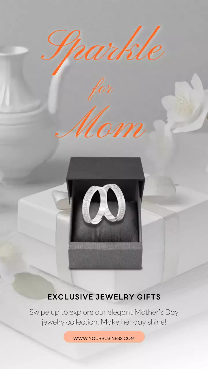 Orange Elegant Jewelry Promotion Instagram Post