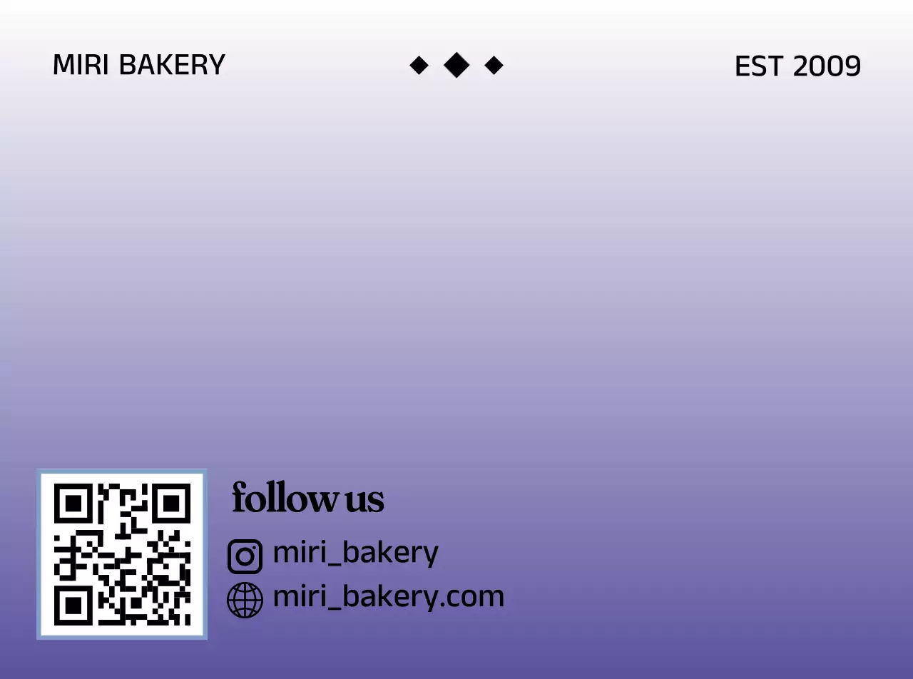 파랑색 그라데이션 깔끔한 타이포 큐알코드 홍보