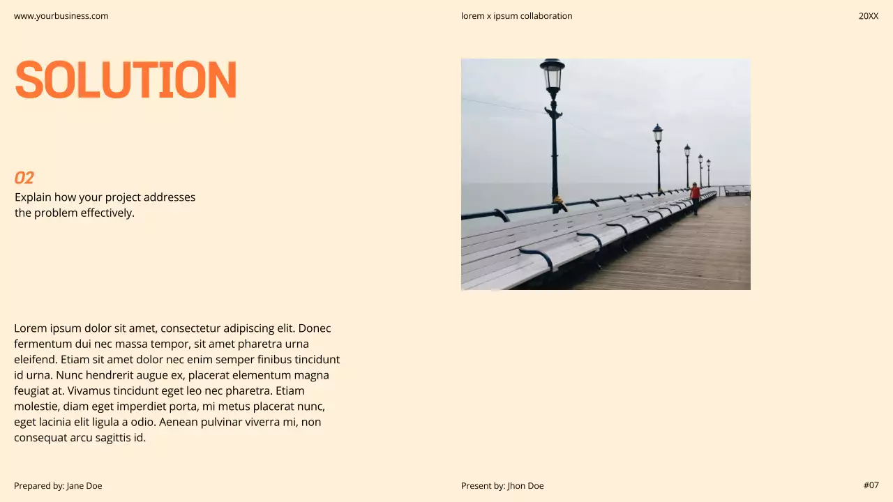 Orange Modern Business Pitch Presentation