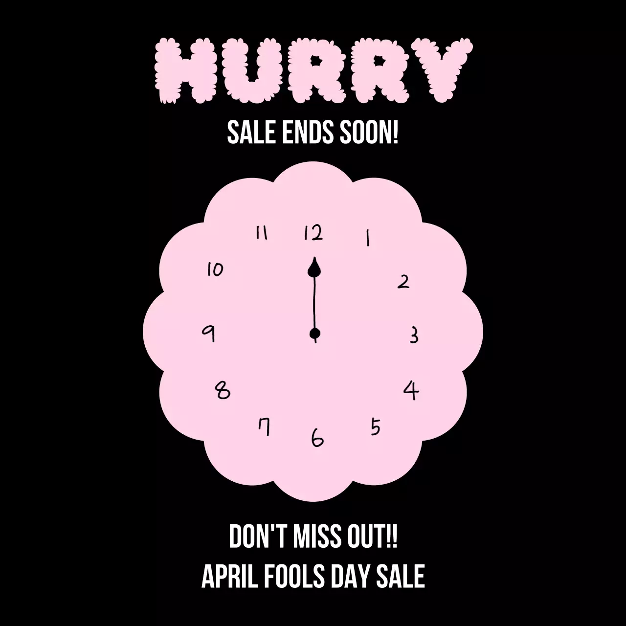 Pink Retro Sale Promotion Social Media Post