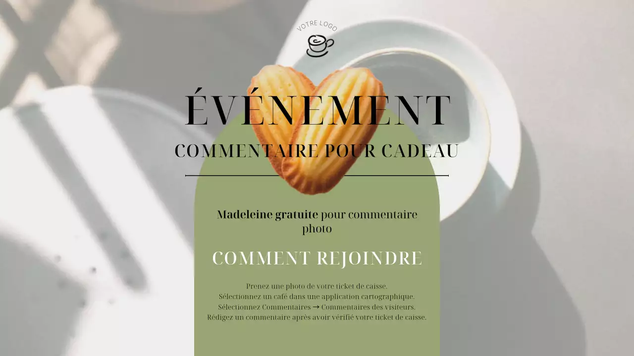 Planificateur publicitaire Vert et Orange Elegant Shop