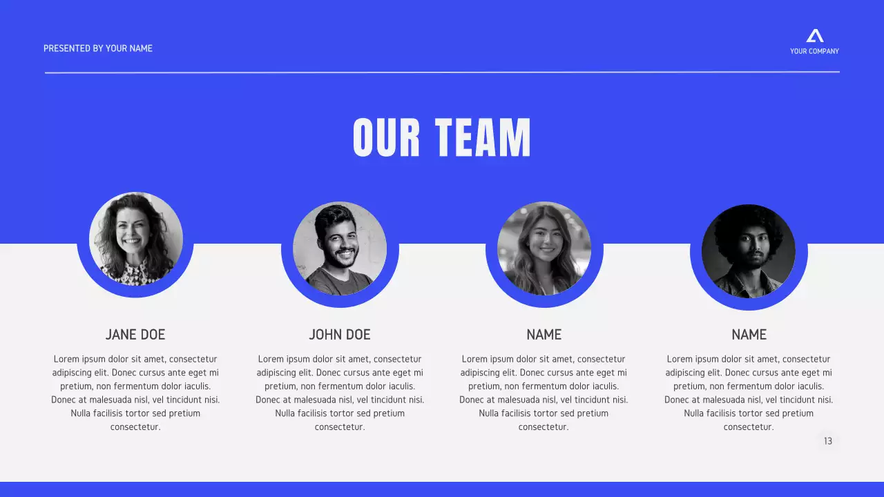 Blue Minimal Business Presentation