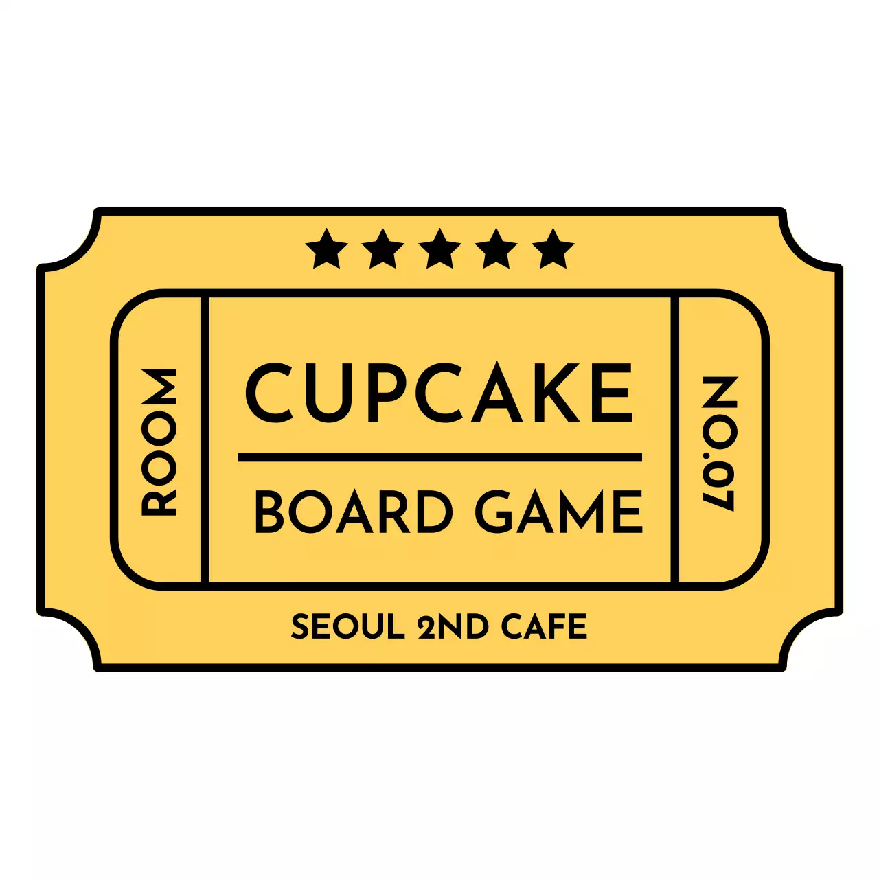 귀여운 티켓 컨셉 디자인