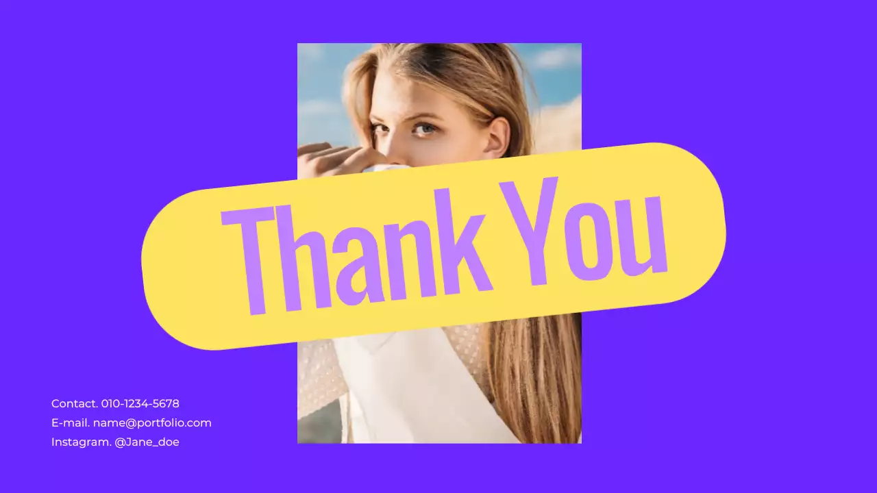 Purple Bold Portfolio Presentation