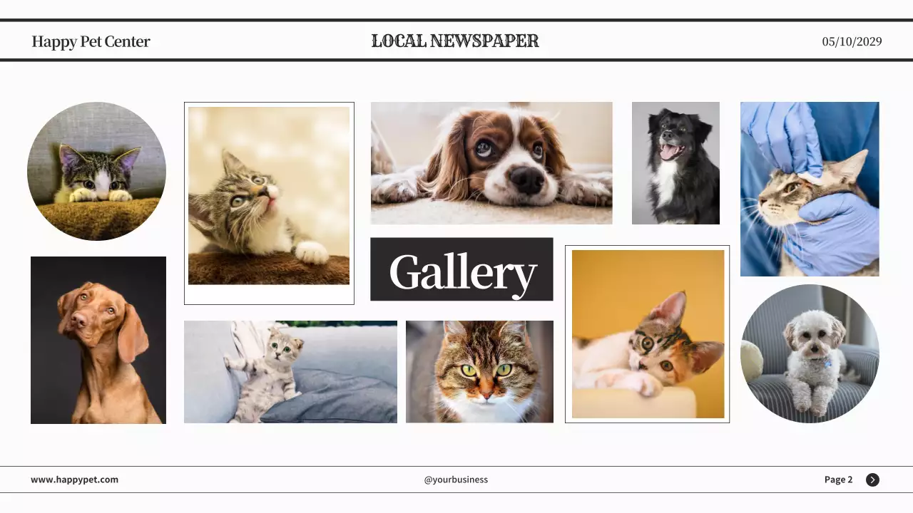 Black Classic Pet News Announcement Presentation