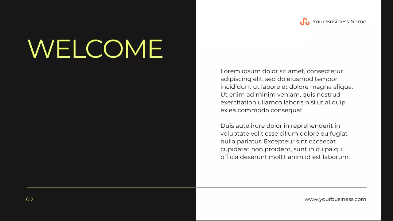 Yellow Modern Business Presentation