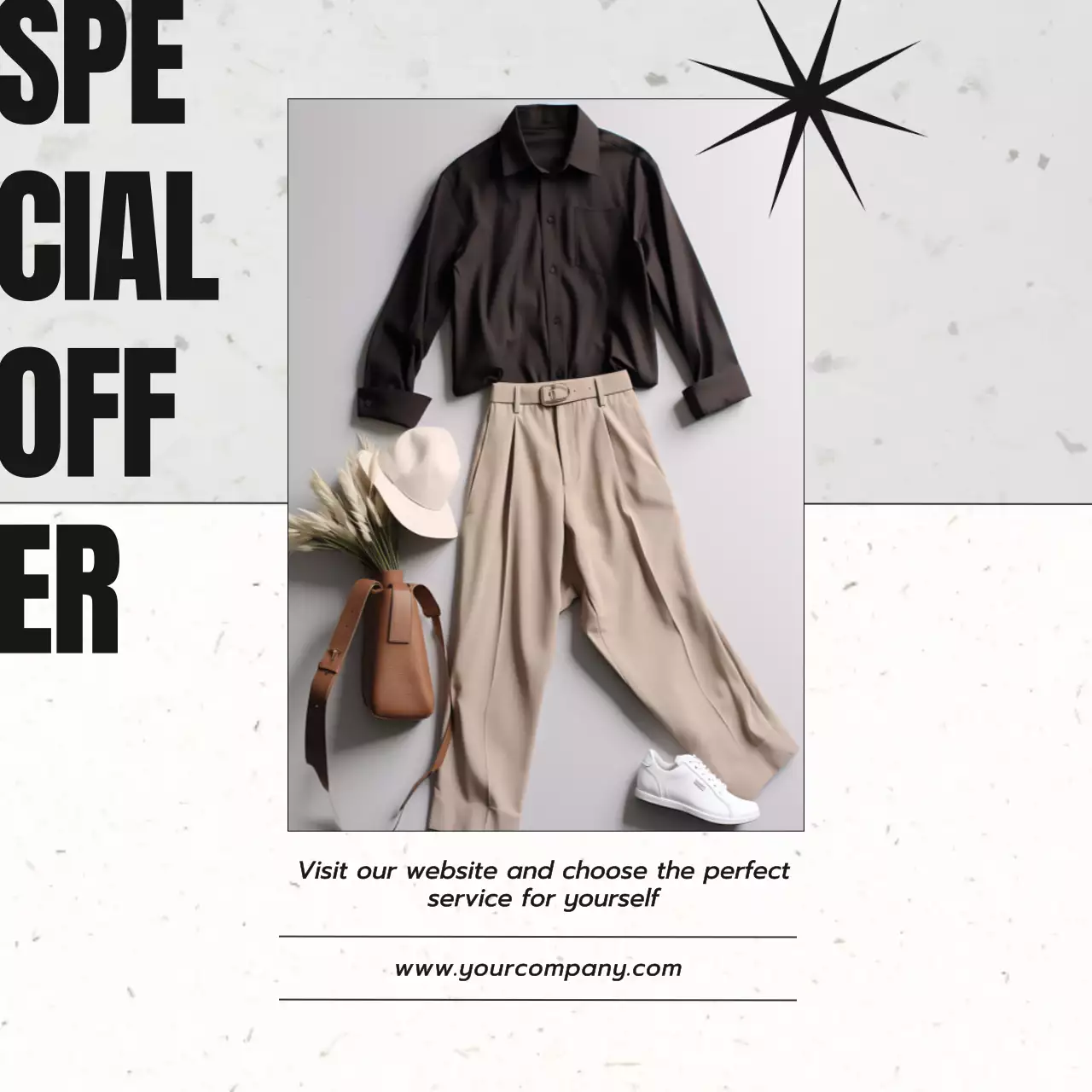 Promosi Mode Elegan Beige Posting Media Sosial