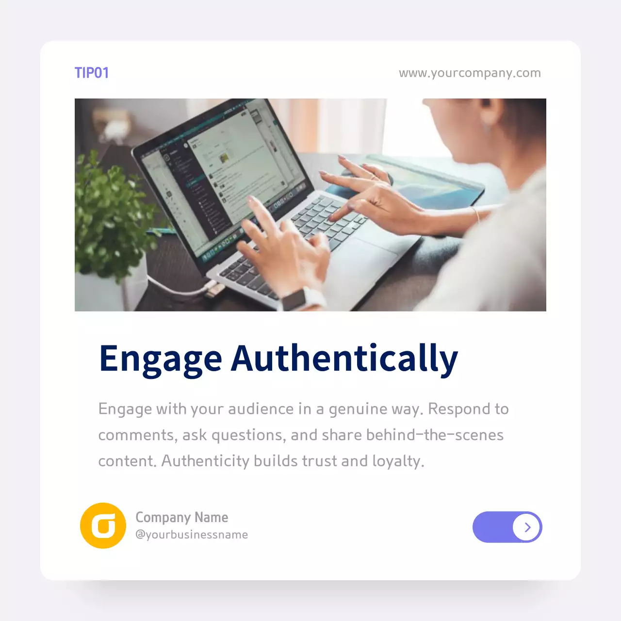 White Modern Marketing Guide Social Media Post