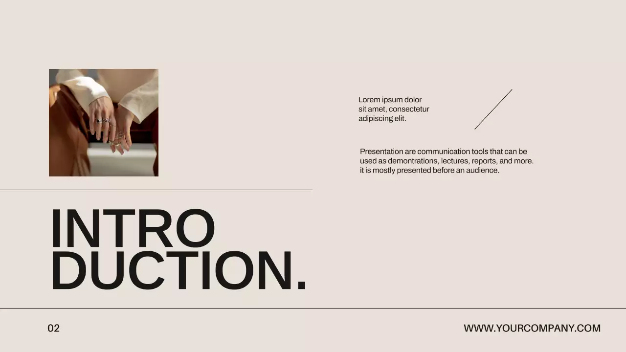 Beige Modern Portfolio Advertisement Presentation
