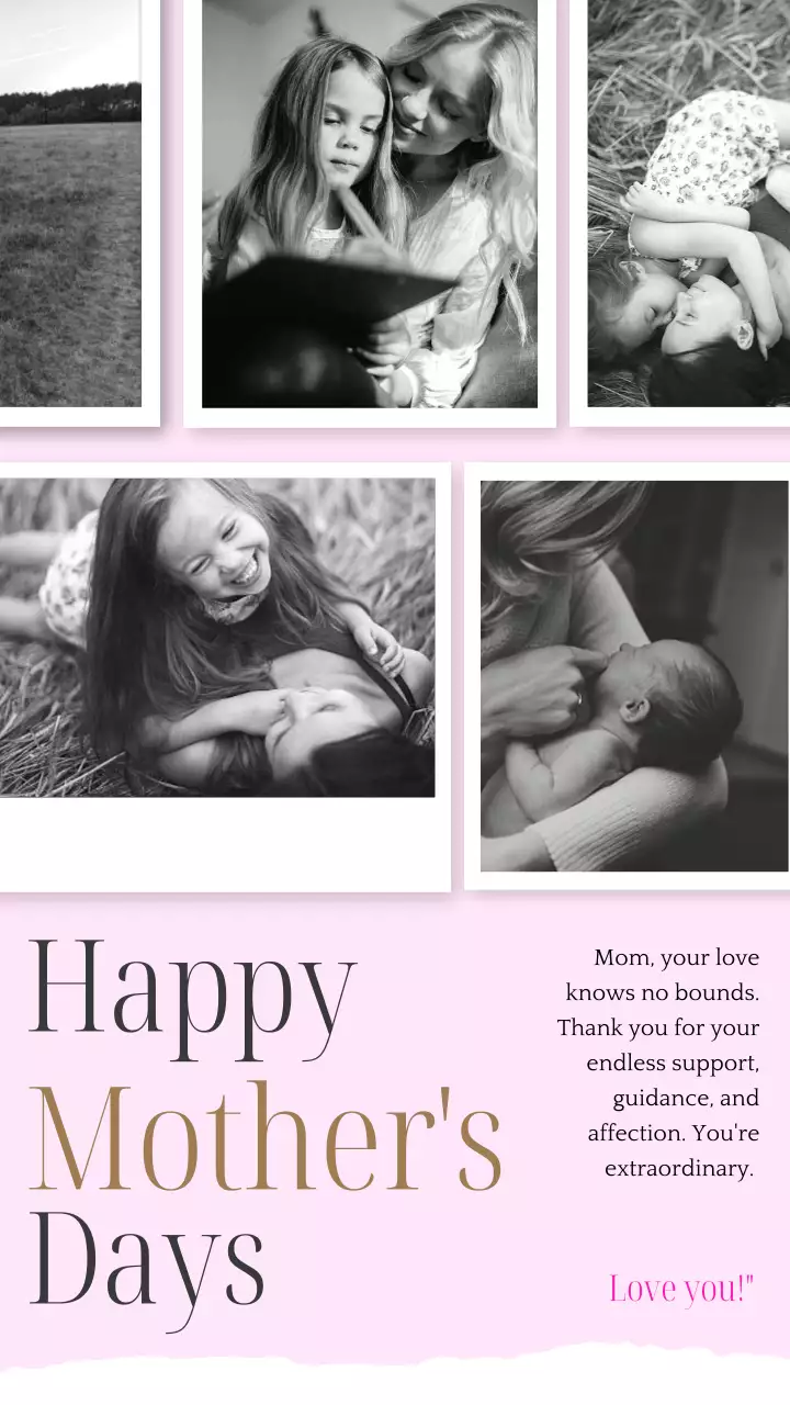 Pink Vintage Mother's Day Card Instagram Post