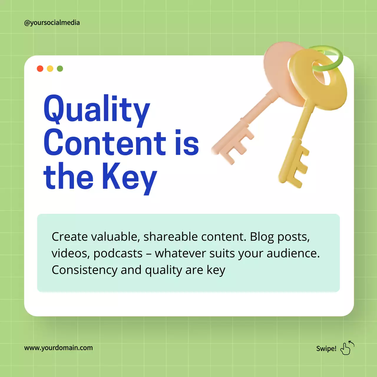 Green Modern Digital Marketing Guide Social Media Post