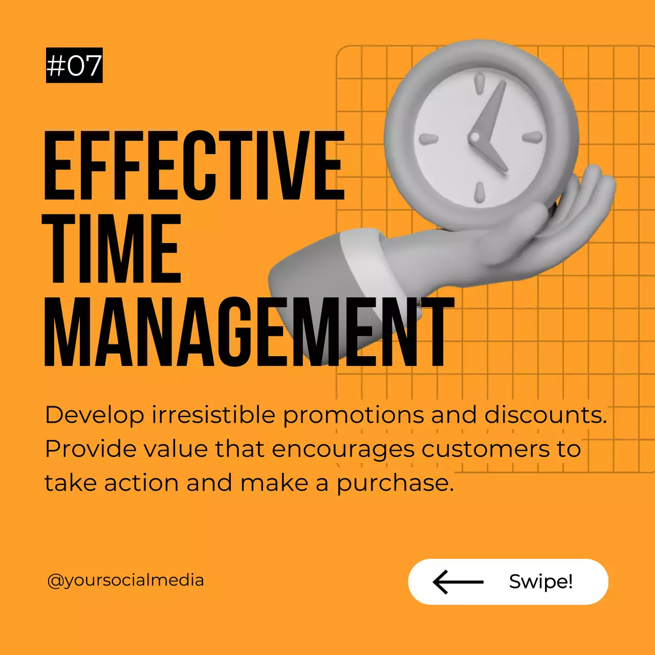 Orange Modern Sales Promotion Social Media Post